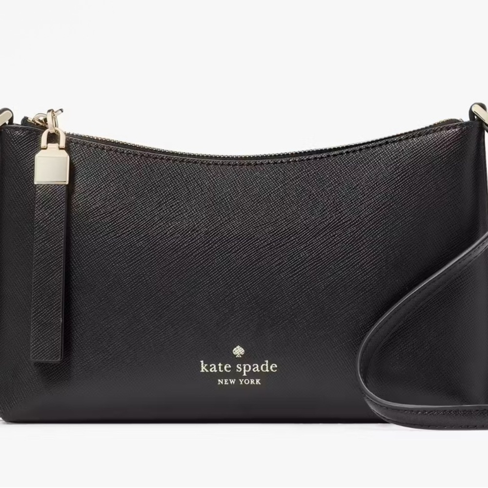 Kate Spade “Sadie” Elegant Black Crossbody Bag